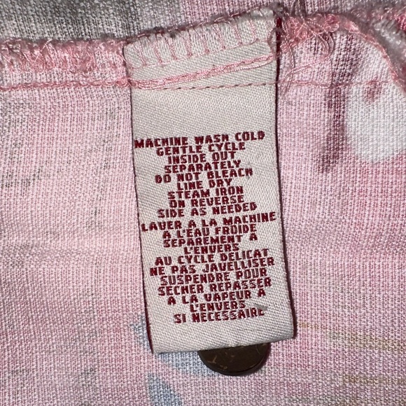 Pink Hawaiian floral tropical short sleeve button up shirt top summer beach M - Picture 8 of 11